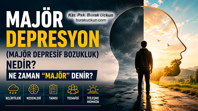 Majör depresyon ve majör depresif bozukluğun ne zaman klinik depresyon sayıldığını anlatan blog görseli