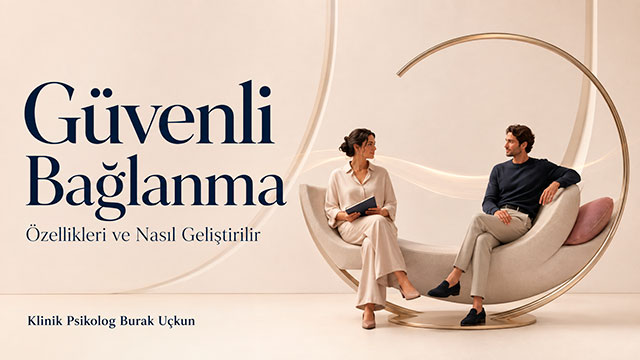 Güvenli bağlanmada yakınlık ve bireysellik dengesini simgeleyen, açık bir çember içinde kişisel alanlarını koruyan çift